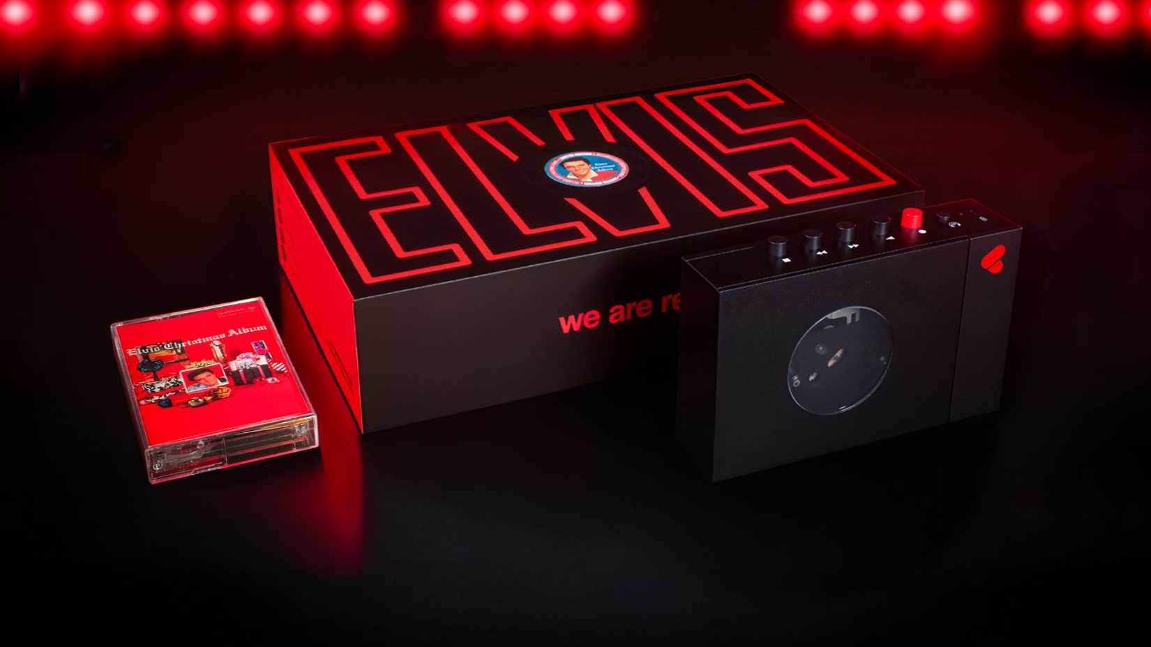 We Are Rewind Elvis cassette player packaging