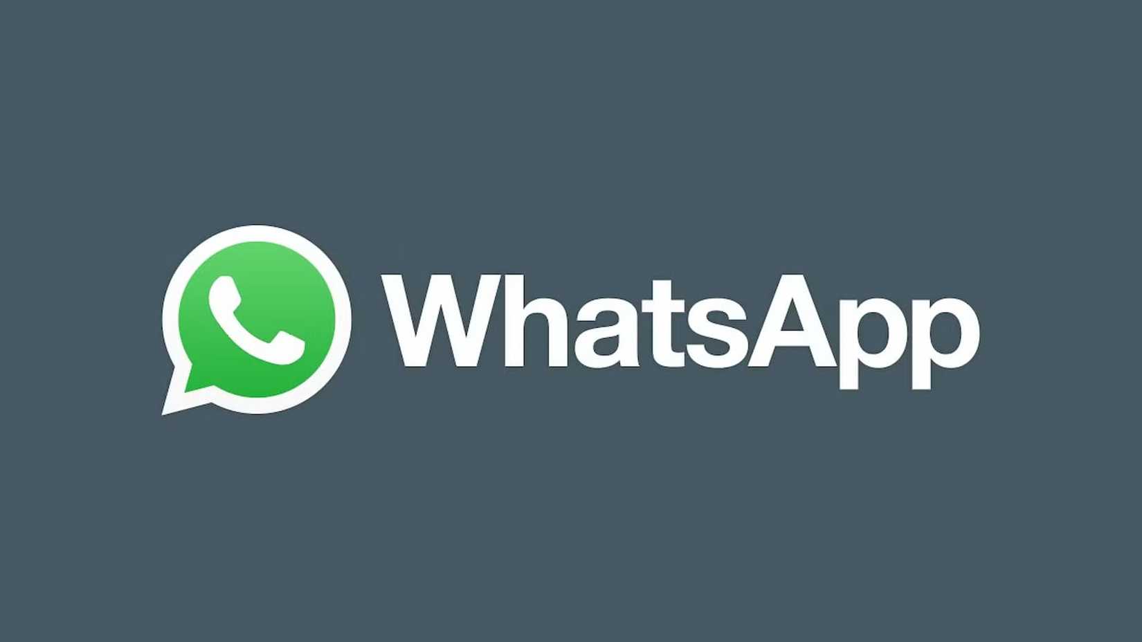 Логотип Whatsapp на сером фоне