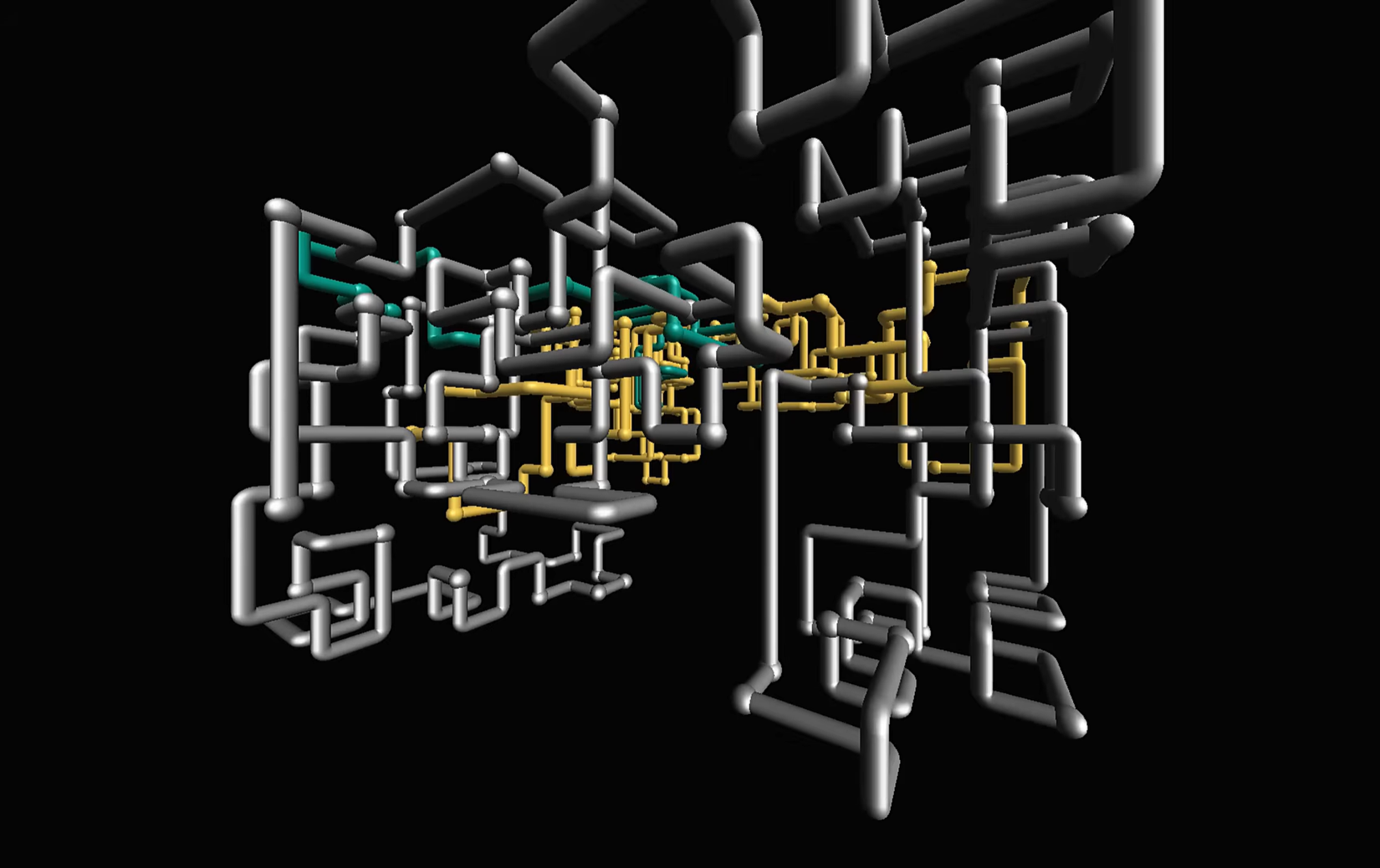 1990s Windows screensavers 3D Pipes