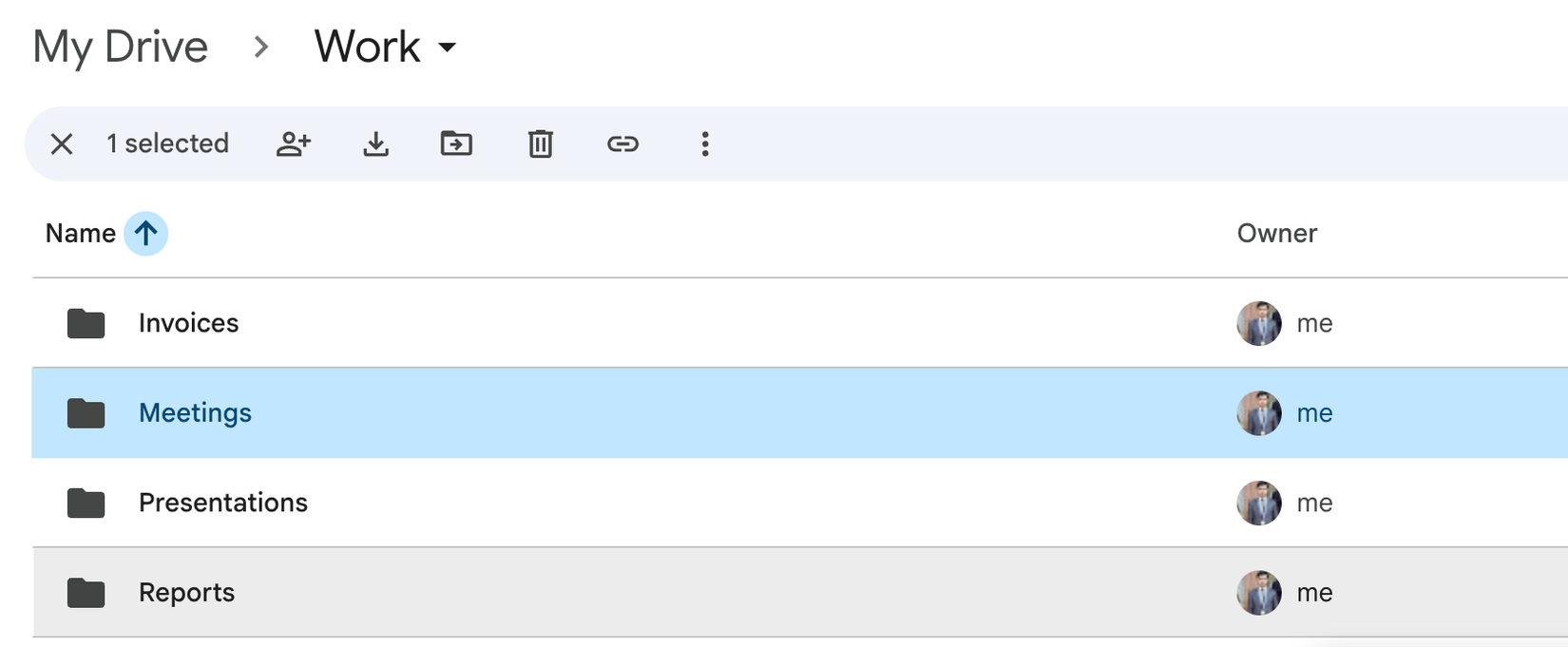 Criando subpastas em uma pasta no Google Drive.