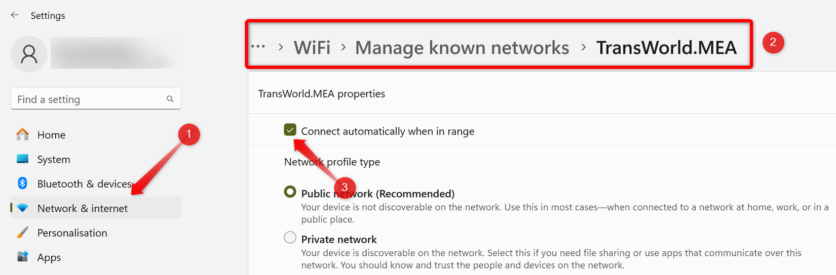 Priorizando uma rede específica nas configurações de rede do Windows.