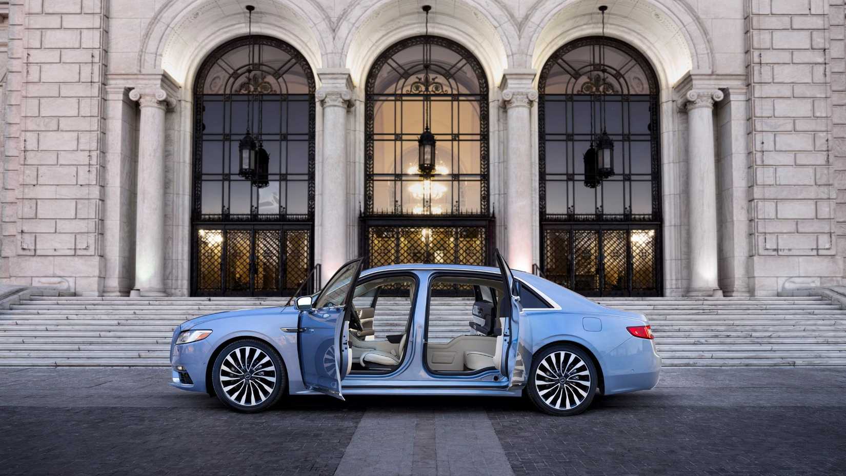 Side profile shot of a 2019 Lincoln Continental Coach Doors.