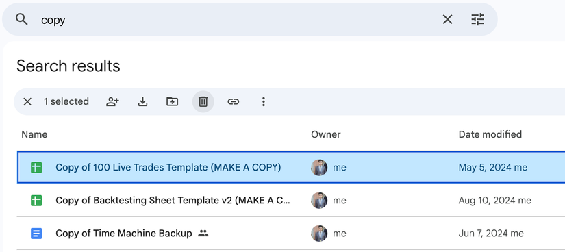 Removendo arquivos duplicados no Google Drive.