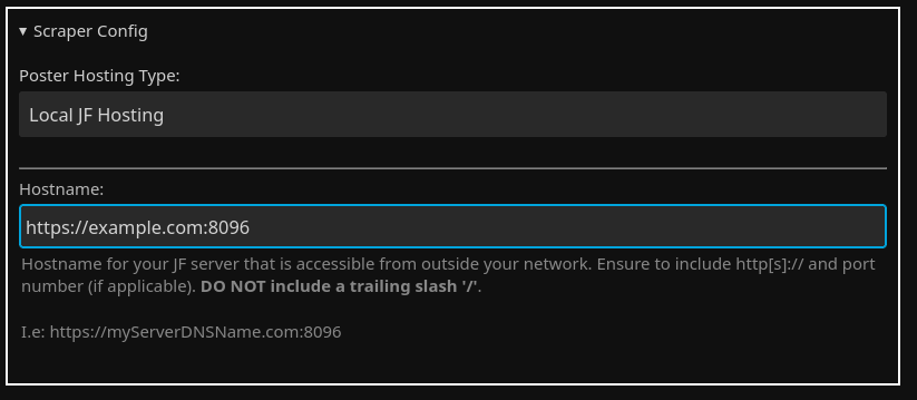 Added a scraper configuration to a Jellyfin newsletter.