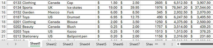 Stop using so many tabs in Microsoft Excel