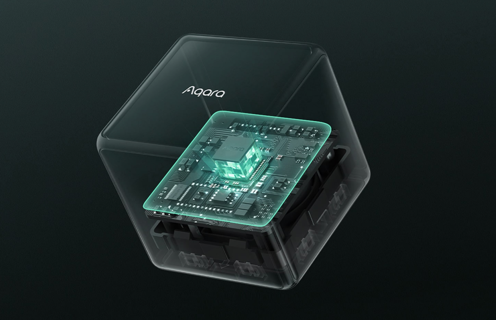 Aqara T1 Pro Cube controller for smart homes.