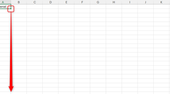 Arsenal is typed into cell A1 in an Excel sheet, and the fill handle is selected to be clicked and dragged to cell A20.