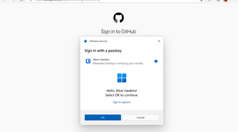 Bitwarden asking to veify the identity of a user