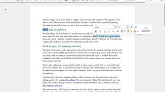 Collabora Office text editor