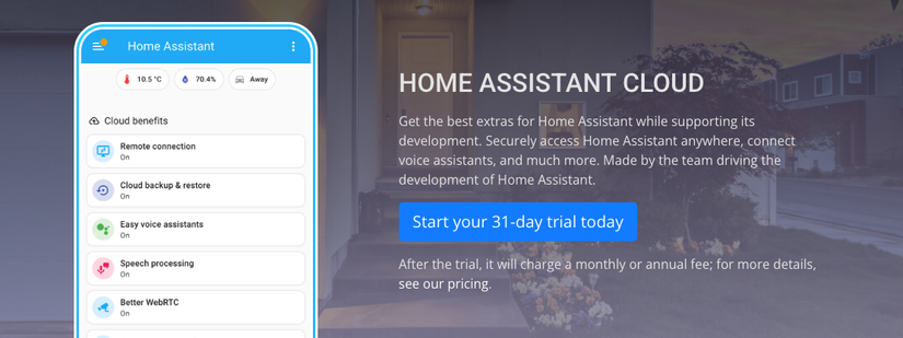 Details about Home Assistant Cloud on the Nabu Casa website.