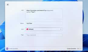 Different fields in Raycast Quiclinks