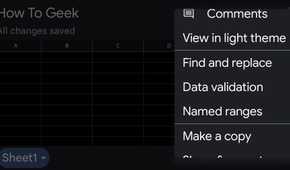 Google sheets user looking at the three dots