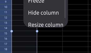 Google Sheets user messing with the columns
