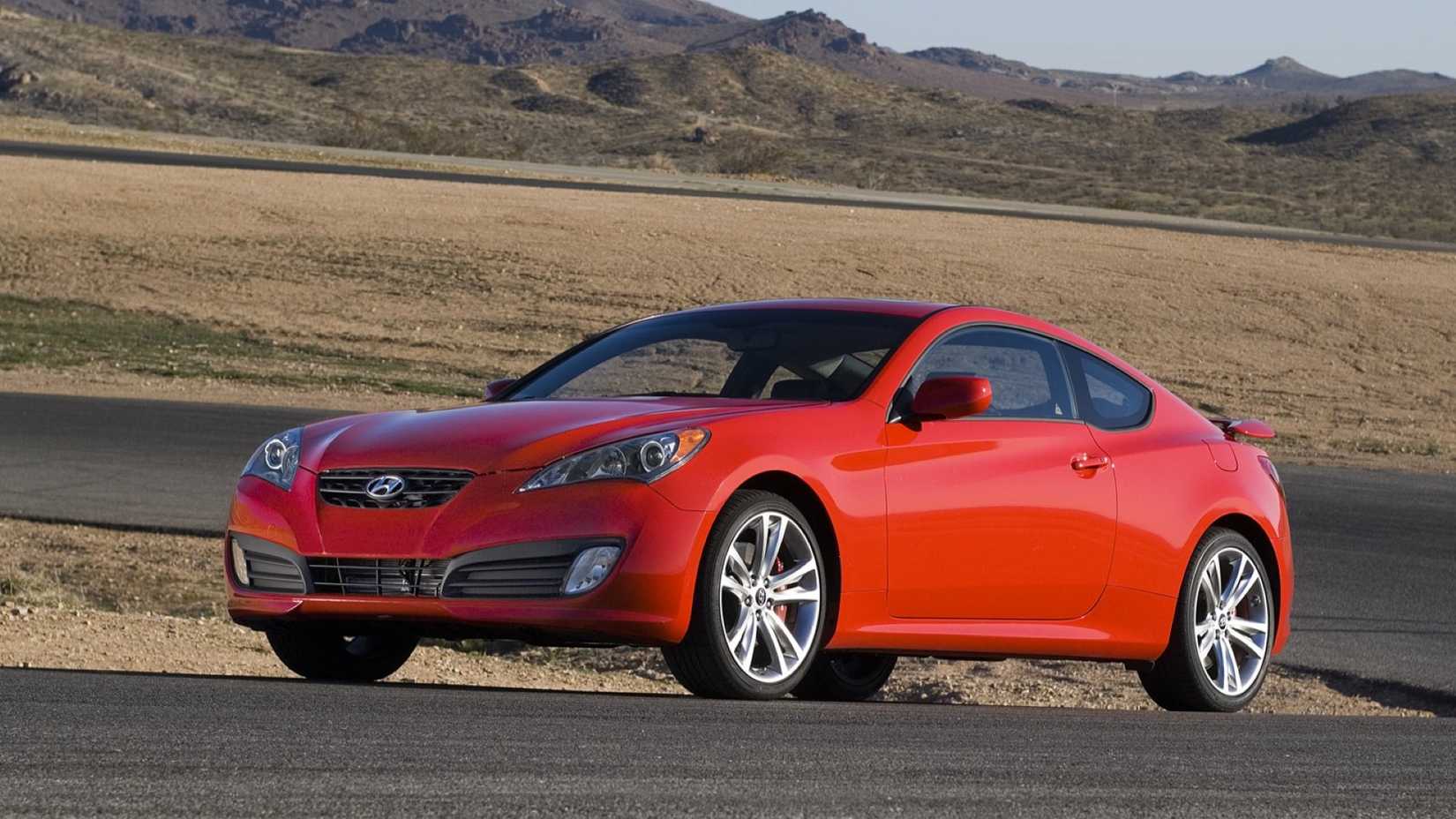 Front 3/4 shot of a 2010 Hyundai Genesis Coupe