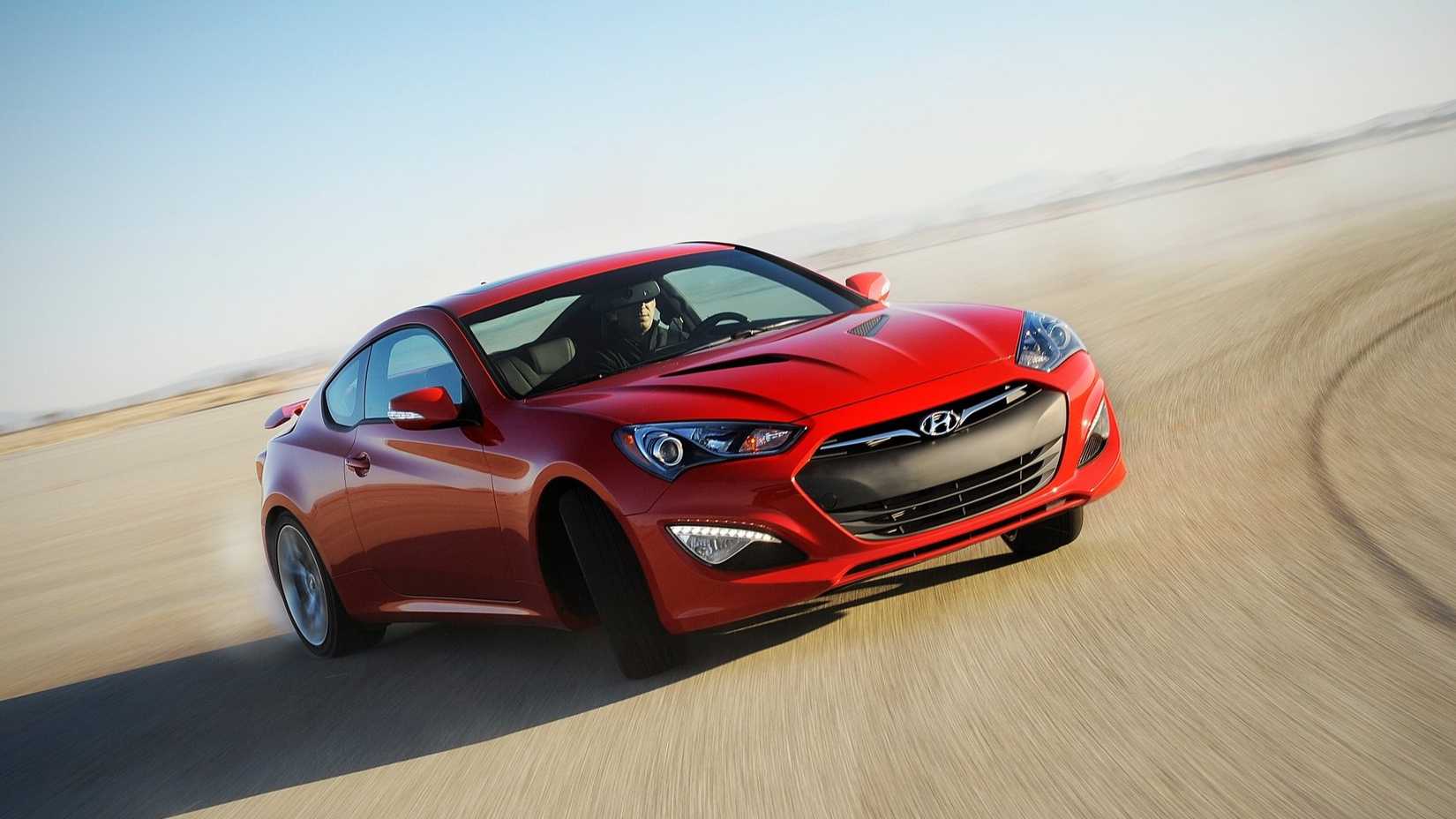 Front 3/4 shot of a 2012 Hyundai Genesis Coupe