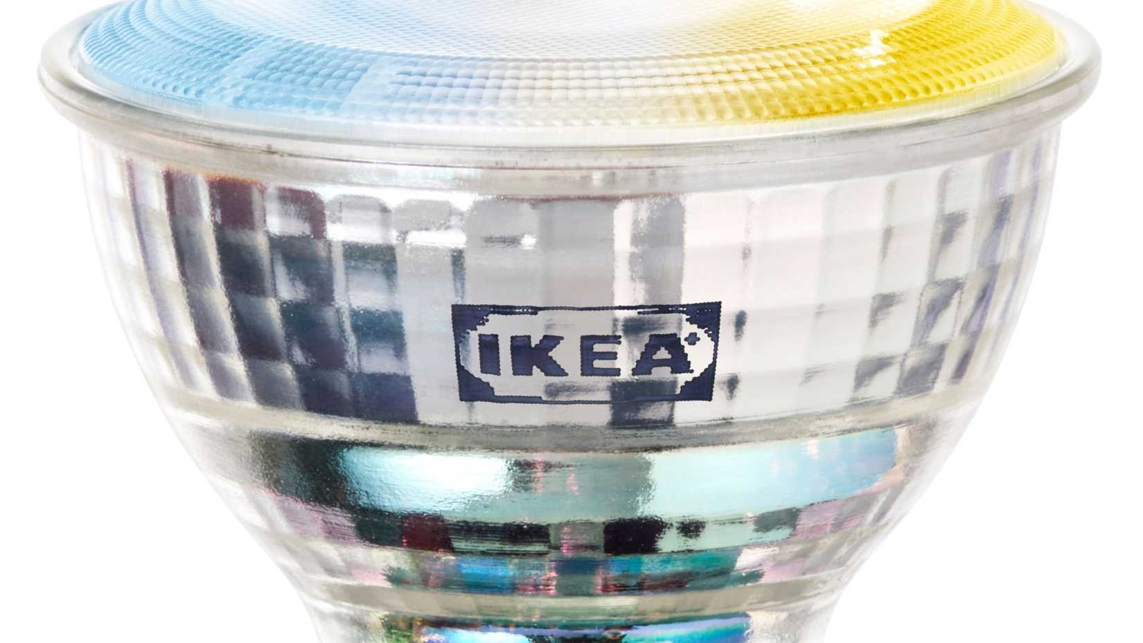 IKEA Kajplats LED color smart bulb.