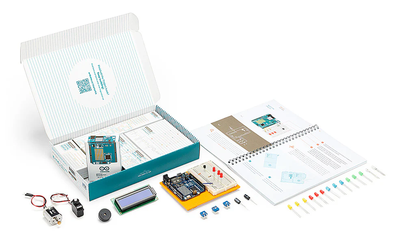 Arduino Board Kit Simple Arduino's new DIY electronics starter kit has an UNO R4 board