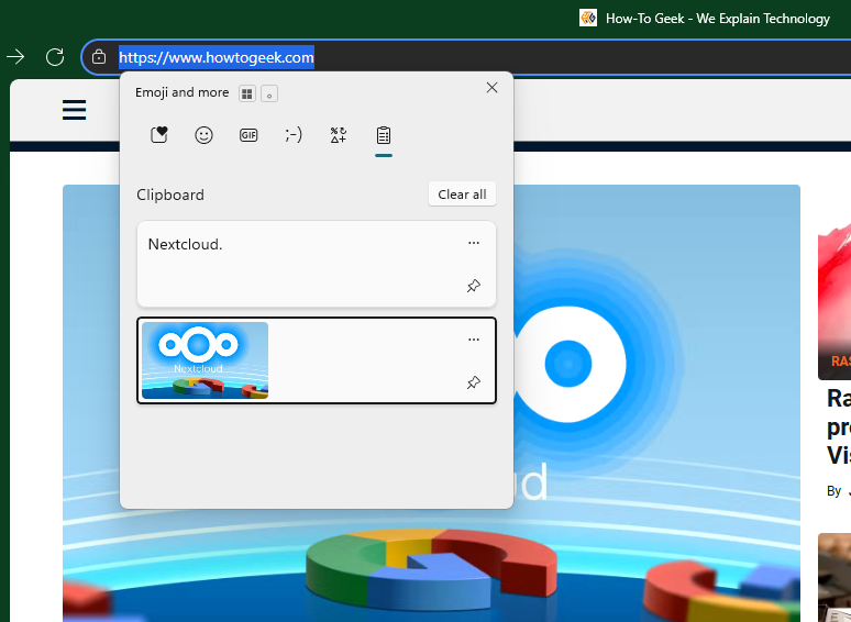Text extracted and pasted onto the clipboard.