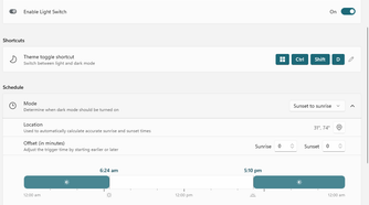 Scheduling dark mode with PowerToys