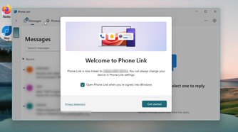 Successfully tethered the phone and PC using Phone Link.