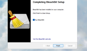 Successfully installed BleachBit.