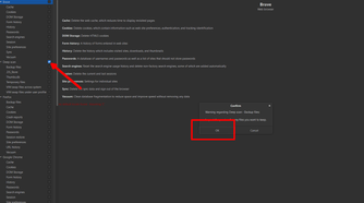 Deep scanning folders with BleachBit.