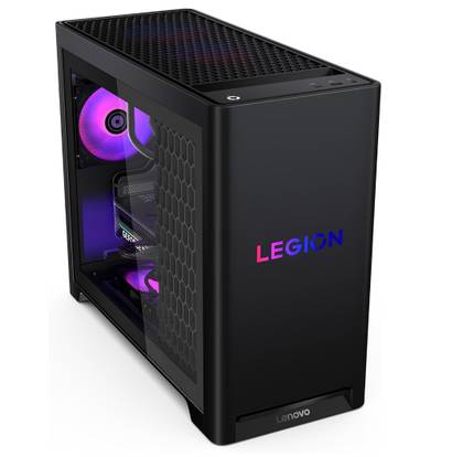 The Lenovo Legion Tower 5i desktop PC over a white background.