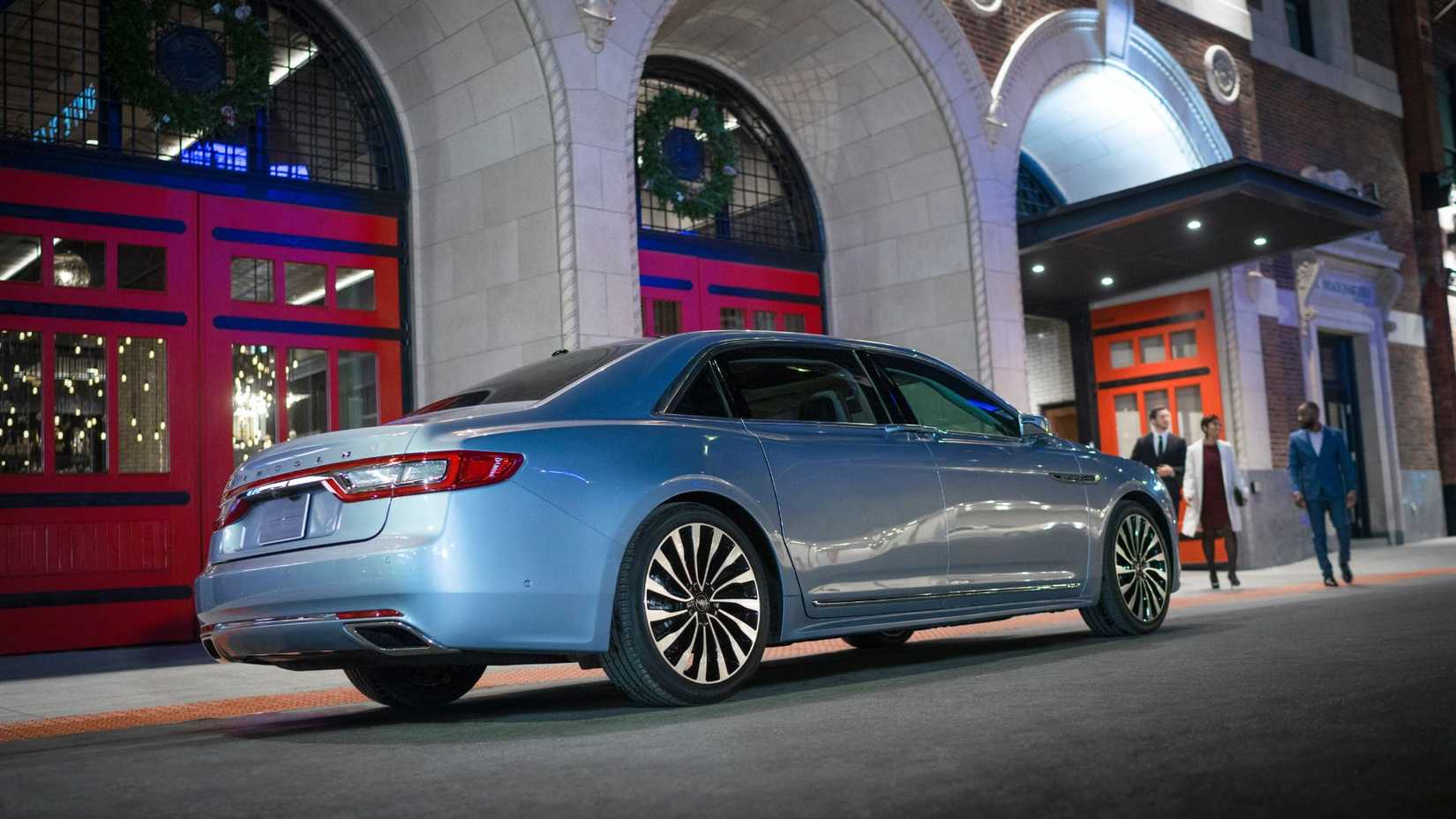 Static rear 3/4 shot of a Lincoln Continental Coach Doors.