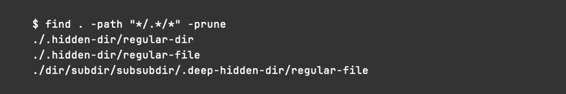 Encontre resultados usando o caminho de remoção mostrando caminhos que foram ignorados.
