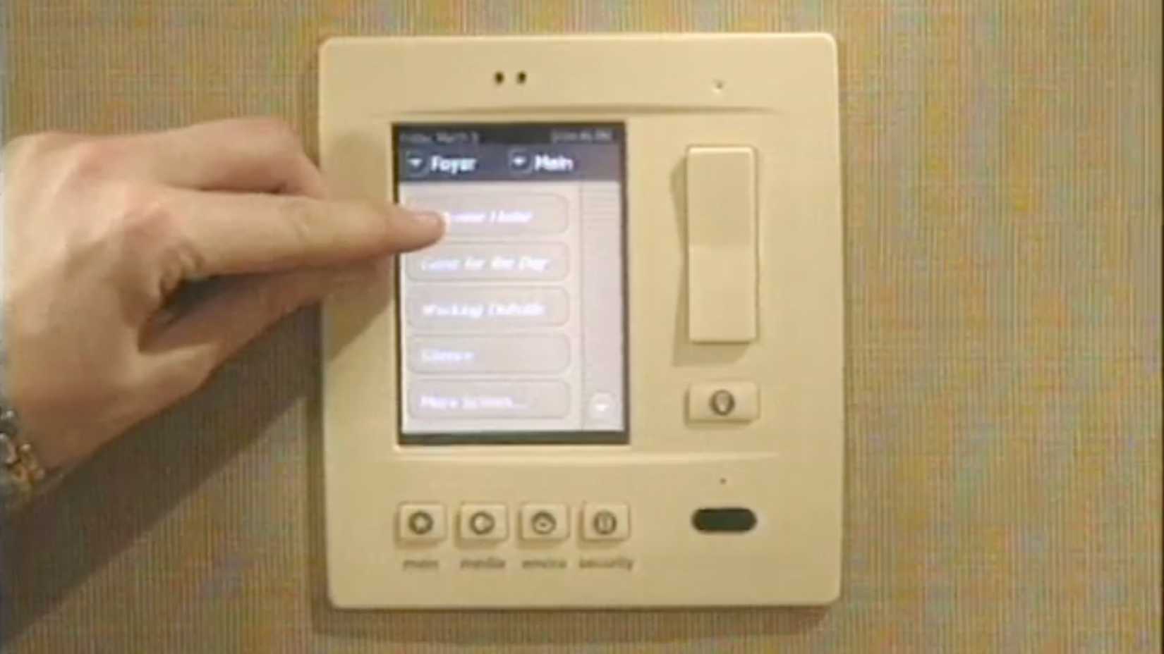 Microsoft's smart home vision with a control panel.