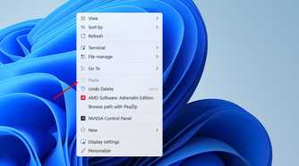 Paste option available in Context menu-1