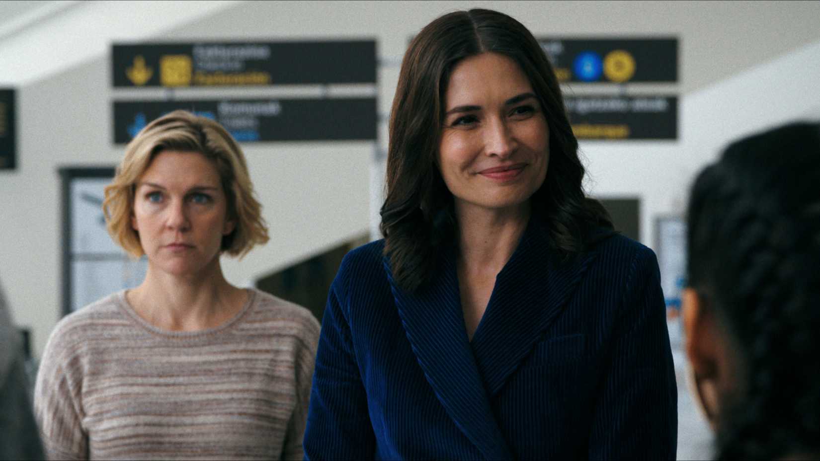 Rhea Seehorn and Karolina Wydra in Apple TV's Pluribus.