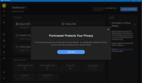 Portmaster quick setup process.