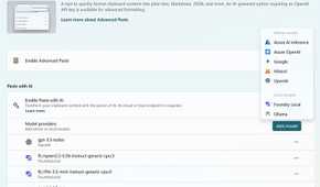 PowerToys 0.96 showing off Advanced Paste using AI