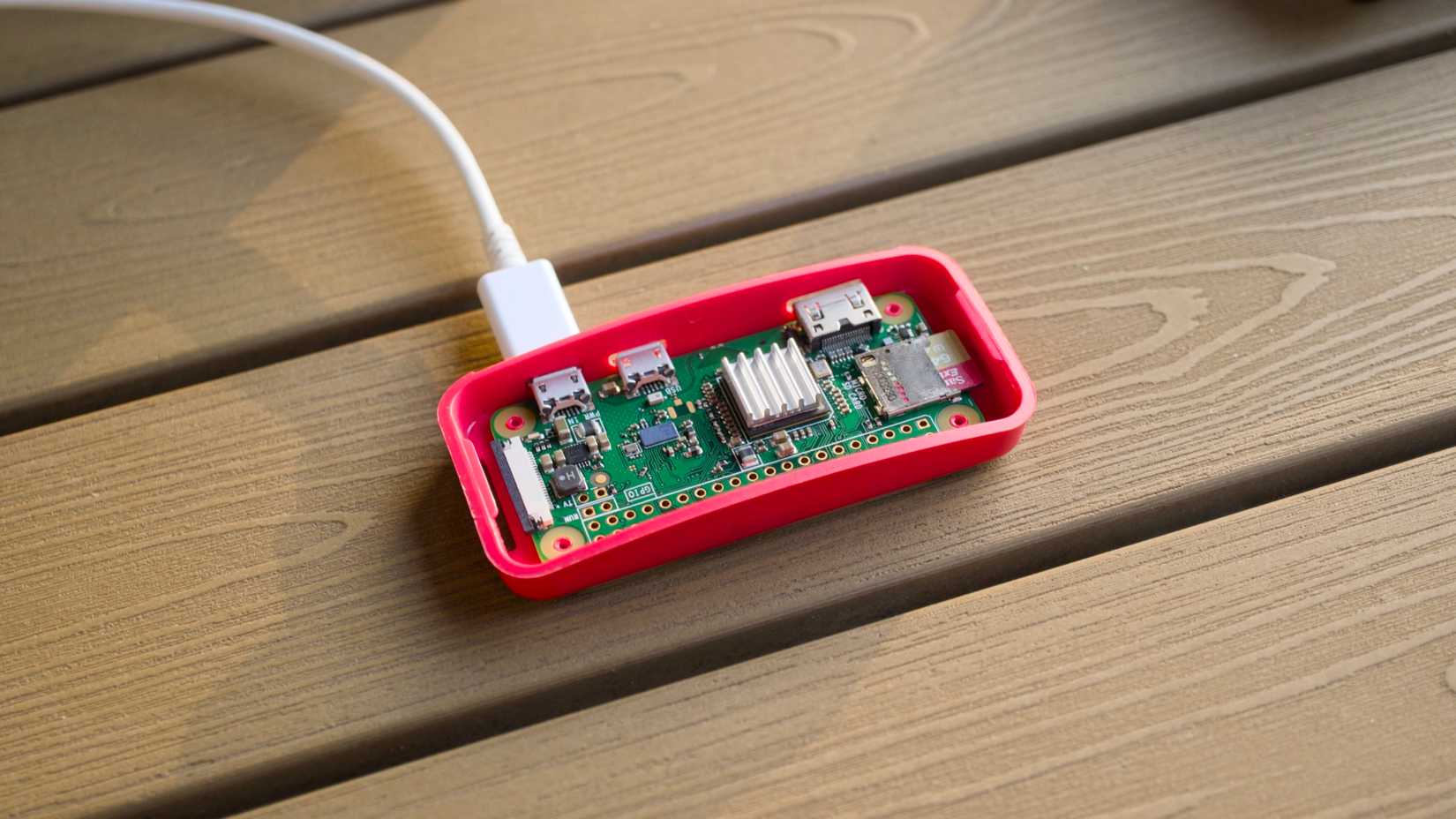 Raspberry Pi Zero W plugged in