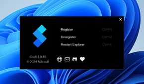 Register option for Nileshot Shell.