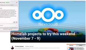 Google's help me read summarizing the Homelab projects to try this weekend post on How-To Geek.
