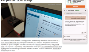 A question asked and answered by help me read on a Chromebook about Nextcloud.