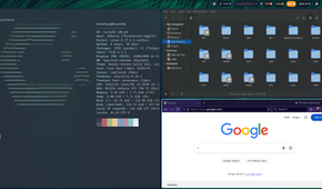 Tiled Hyprland windows.