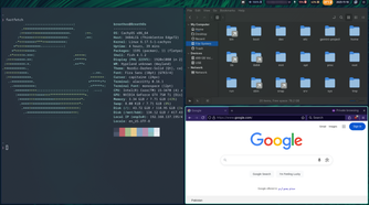 Tiled Hyprland windows.