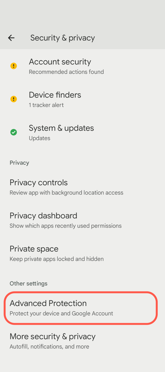 Android Advanced Protection Settings Why you should enable