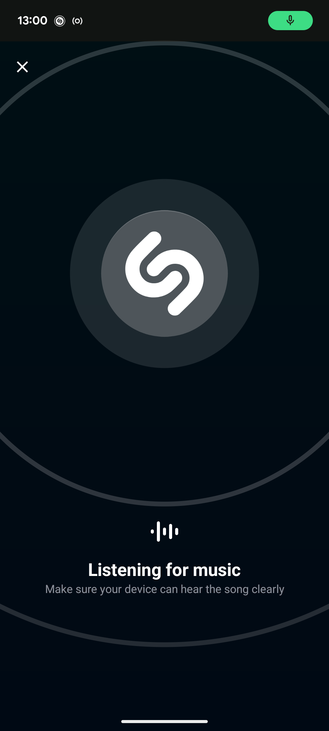 Shazam on Android.