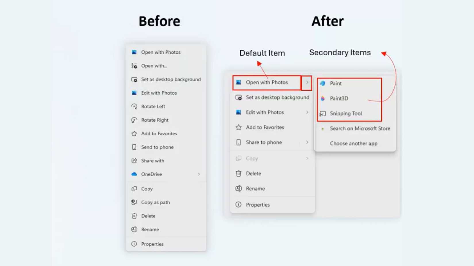 dividir menu de contexto para Windows 11