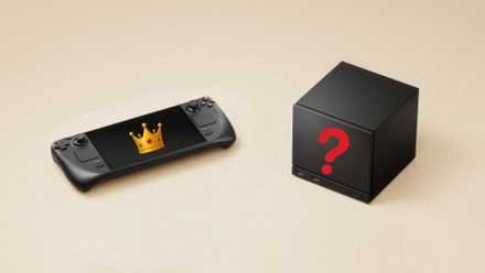 Next to the Steam Engine with the question mark symbol on the front is the Steam Deck with the crown symbol on its screen.