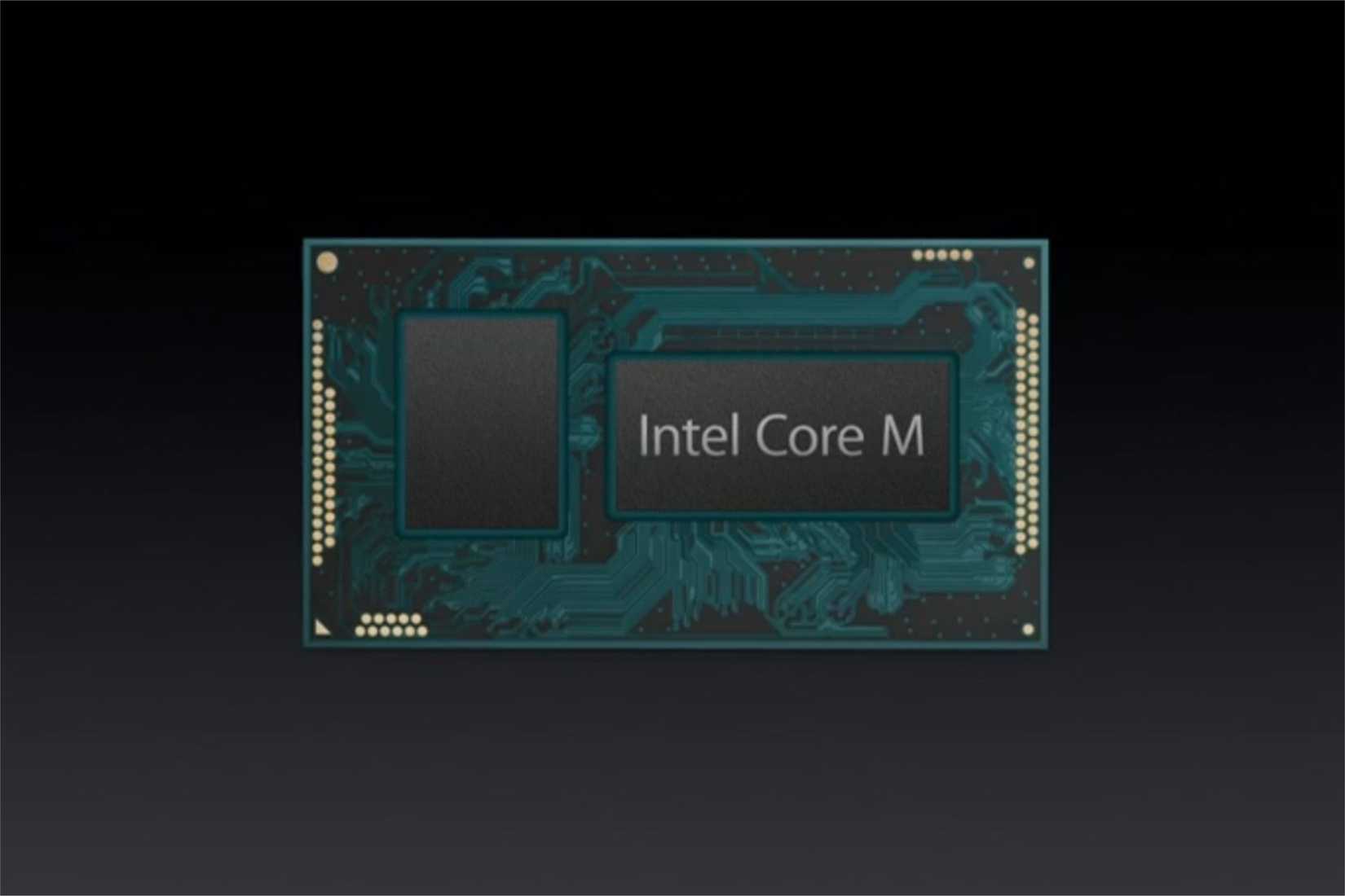 Intel Core M chip inside the 12-inch MacBook.