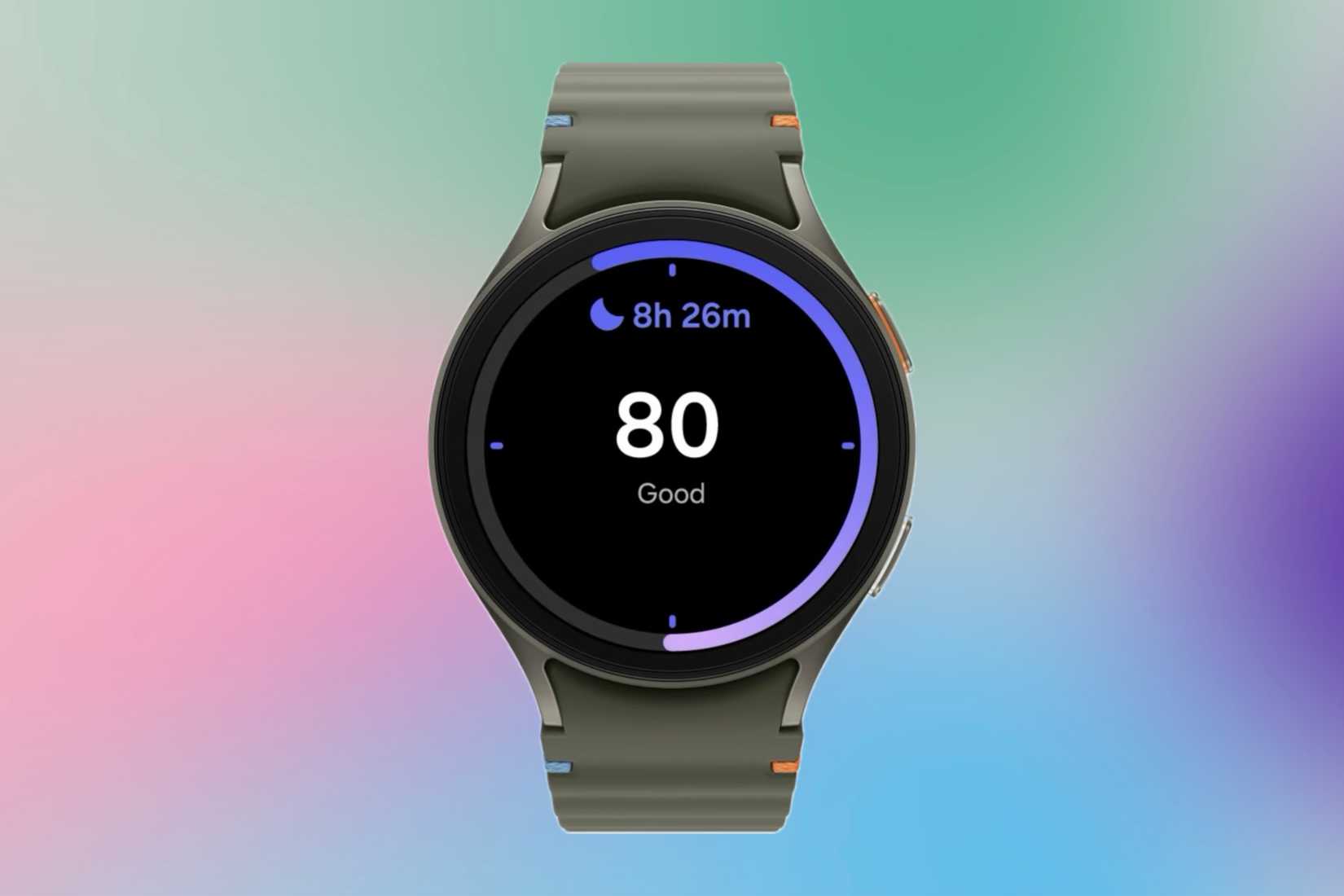 Untitled_Artwork 5: A good score on the Galaxy Watch based on sleep.