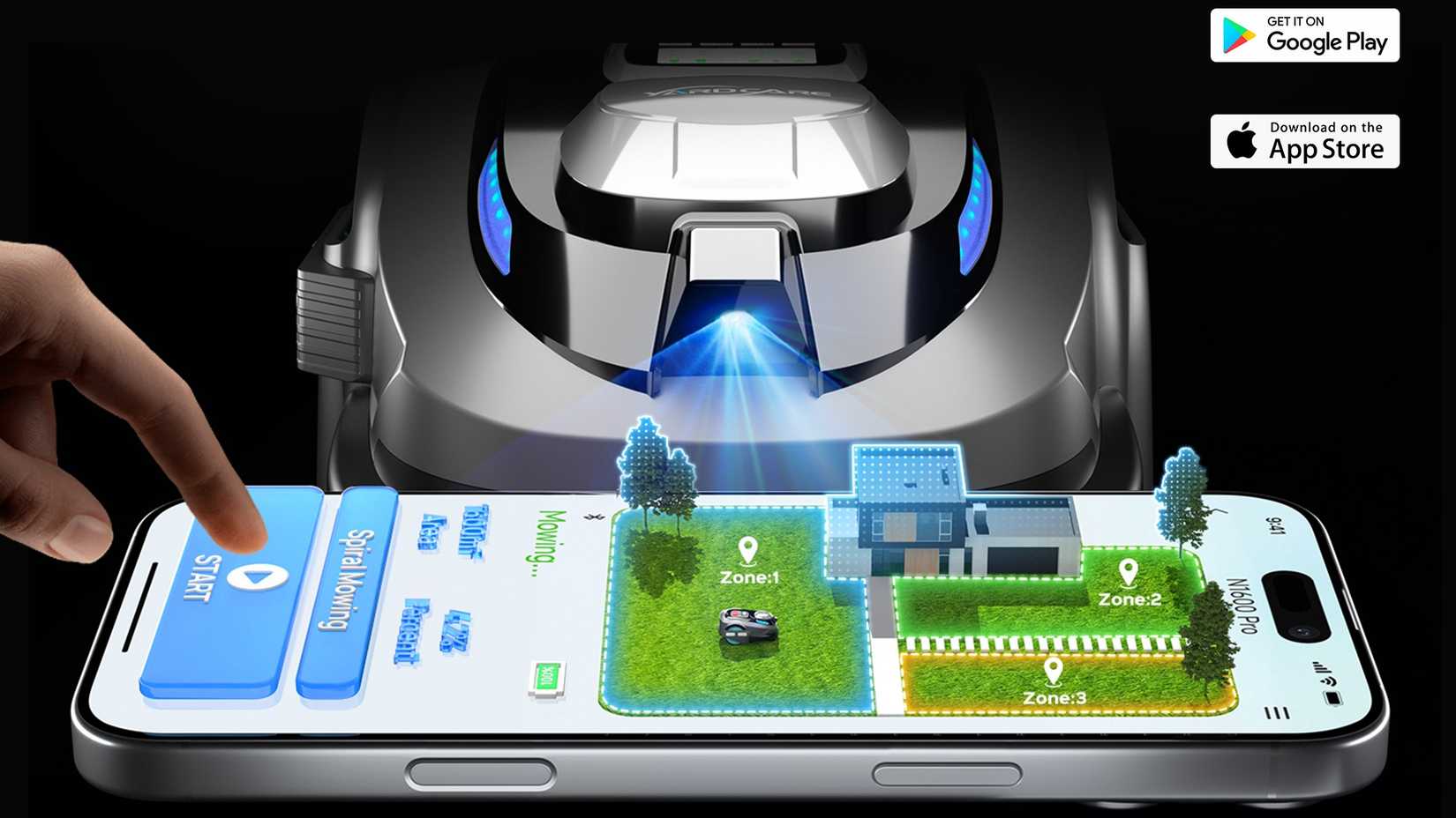 yardcare n1600 pro with app preview