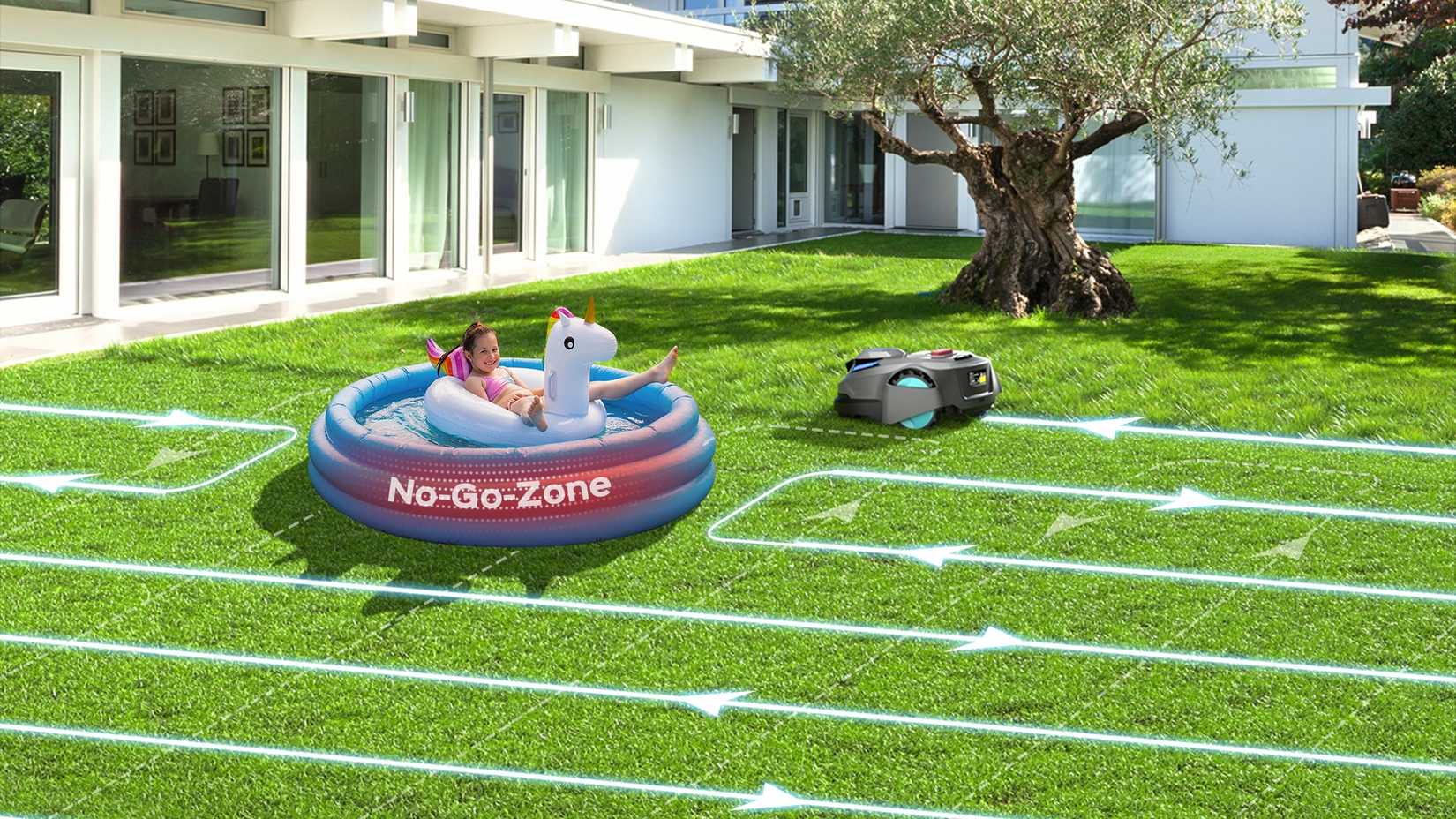 yardcare n1600 pro highlights restricted area