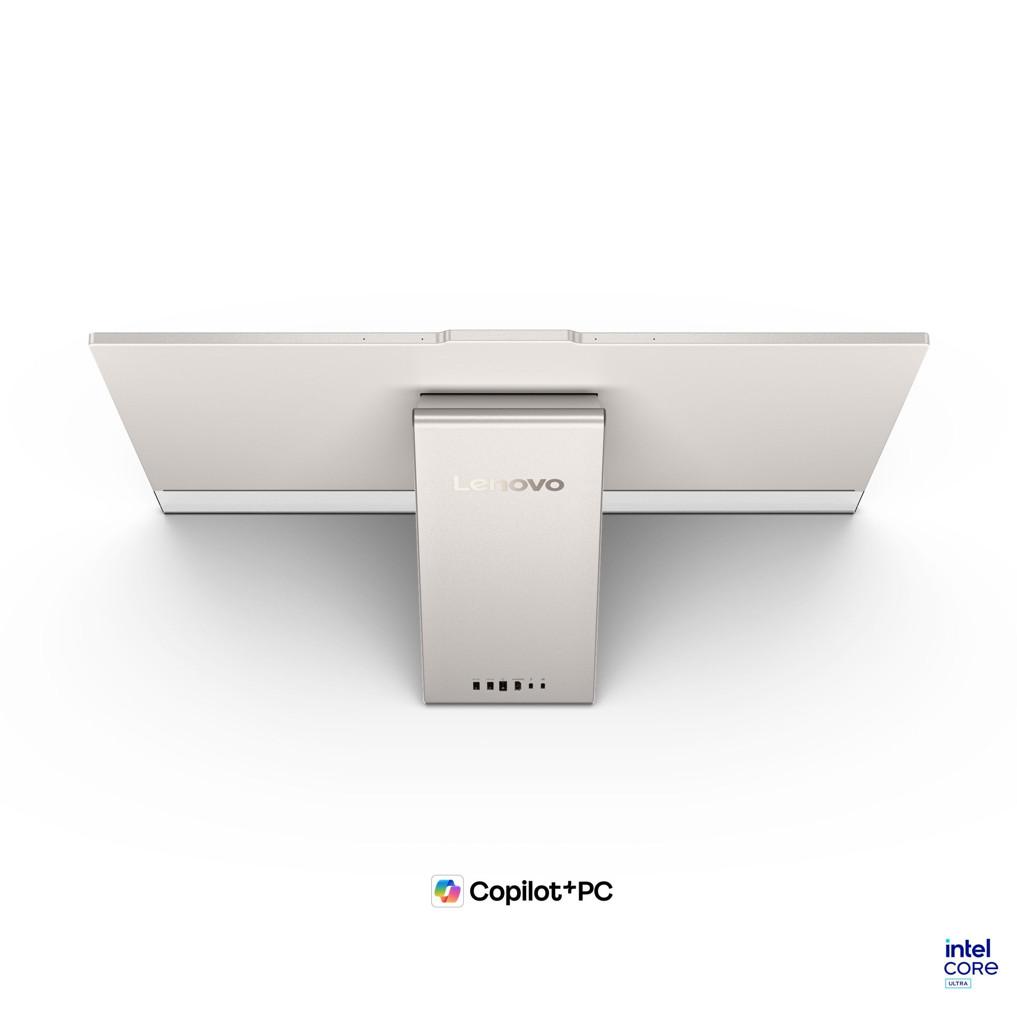 This Lenovo all-in-one PC desktop has ambient lighting and a 32-inch OLED