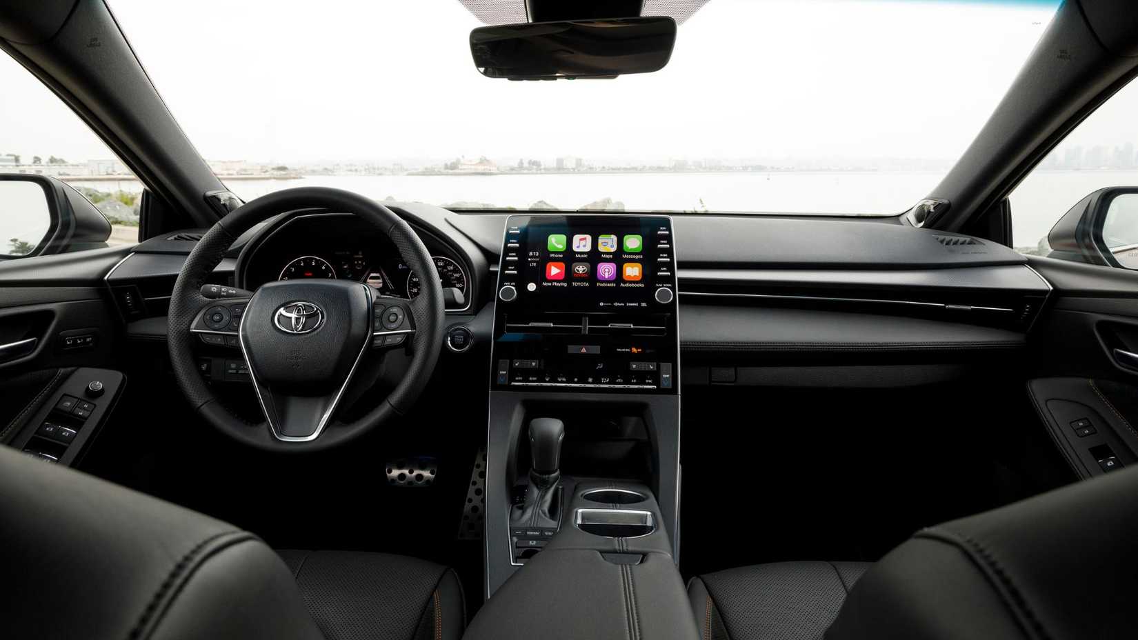 Shot of the dashboard in a 2022 Toyota Avalon Touring.